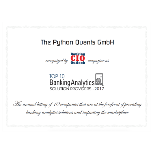 The Python Quants Group The Python Quants Group